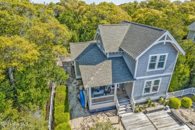 Exuding curb appeal, this four-bedroom, 3.5-bath 2017-built home on Bald Head Island Golf Club in North Carolina - for sale on GolfHomes.com, golf home, golf lot