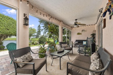 Luxuriously upgraded 3-bed, 2-bath lakefront home with over 1 on Spanish Lakes Fairways in Florida - for sale on GolfHomes.com, golf home, golf lot