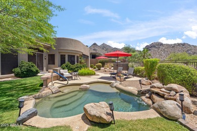 Perched on a premium lot at one of the highest elevations in on Sanctuary Golf Course At WestWorld in Arizona - for sale on GolfHomes.com, golf home, golf lot