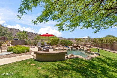 Perched on a premium lot at one of the highest elevations in on Sanctuary Golf Course At WestWorld in Arizona - for sale on GolfHomes.com, golf home, golf lot