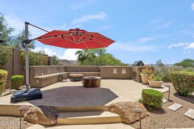 Perched on a premium lot at one of the highest elevations in on Sanctuary Golf Course At WestWorld in Arizona - for sale on GolfHomes.com, golf home, golf lot