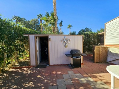 This charming 1990 1-bedroom, 1-bath mobile home is located in on Sands RV and Golf Resort in California - for sale on GolfHomes.com, golf home, golf lot