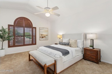 Nestled along a scenic double fairway in the heart of Ocotillo on Ocotillo Golf Resort  in Arizona - for sale on GolfHomes.com, golf home, golf lot