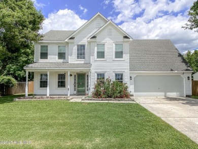 Welcome to this beautiful two- story 4 bedroom 2.5 bathroom home on Eagle Creek Golf Club and Grill in North Carolina - for sale on GolfHomes.com, golf home, golf lot