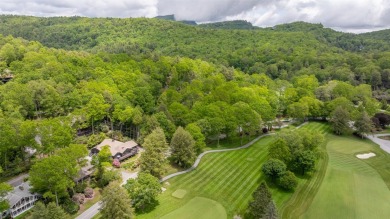 Enjoy the Highlands mountain lifestyle in this beautiful home on Highlands Falls Country Club in North Carolina - for sale on GolfHomes.com, golf home, golf lot