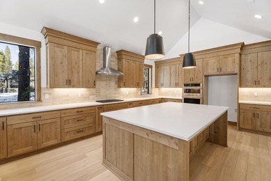 Experience timeless design and modern mountain living in this on Sunriver Caldera Springs Golf Course in Oregon - for sale on GolfHomes.com, golf home, golf lot