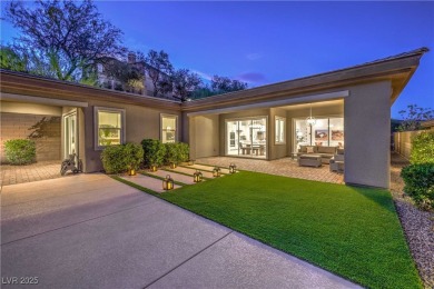 Experience unparalleled luxury and serenity in this contemporary on Reflection Bay Golf Club in Nevada - for sale on GolfHomes.com, golf home, golf lot