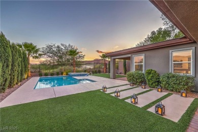 Experience unparalleled luxury and serenity in this contemporary on Reflection Bay Golf Club in Nevada - for sale on GolfHomes.com, golf home, golf lot