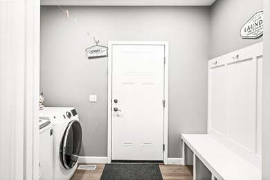 Welcome home to this Fox Creek gem built in 2021-where style on The Den at Fox Creek in Illinois - for sale on GolfHomes.com, golf home, golf lot