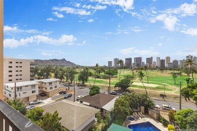 2 PARKING!!! Enjoy stunning views of the golf course and Diamond on Ala Wai Golf Course in Hawaii - for sale on GolfHomes.com, golf home, golf lot