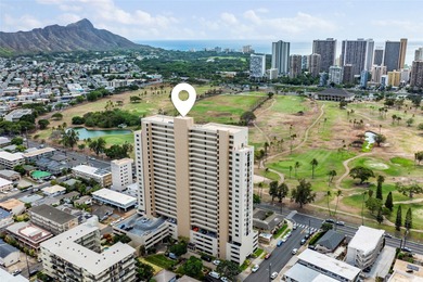 2 PARKING!!! Enjoy stunning views of the golf course and Diamond on Ala Wai Golf Course in Hawaii - for sale on GolfHomes.com, golf home, golf lot
