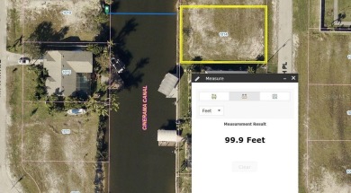 Nice and Cleared GULF ACCESS LOT with a SEAWALL in place on Burnt Store Golf Club in Florida - for sale on GolfHomes.com, golf home, golf lot