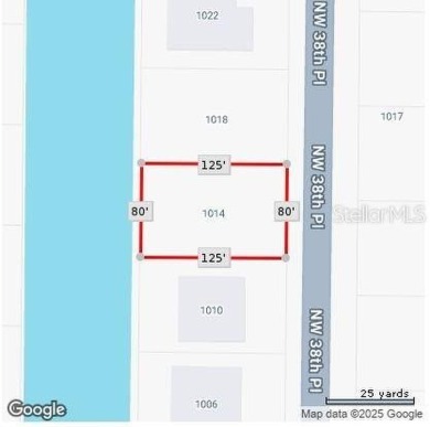 Nice and Cleared GULF ACCESS LOT with a SEAWALL in place on Burnt Store Golf Club in Florida - for sale on GolfHomes.com, golf home, golf lot