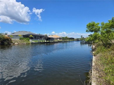 Nice and Cleared GULF ACCESS LOT with a SEAWALL in place on Burnt Store Golf Club in Florida - for sale on GolfHomes.com, golf home, golf lot