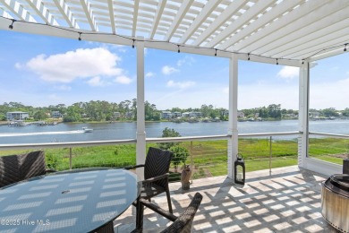 This modern luxury home offers a spectacular waterfront on Members Club At St. James Plantation in North Carolina - for sale on GolfHomes.com, golf home, golf lot