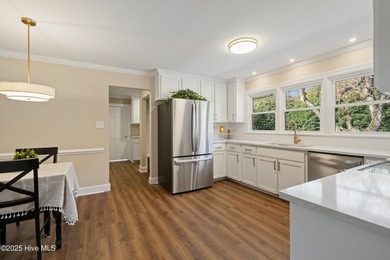 Elevated one-level living in this updated brick home on the golf on Wilson Country Club in North Carolina - for sale on GolfHomes.com, golf home, golf lot