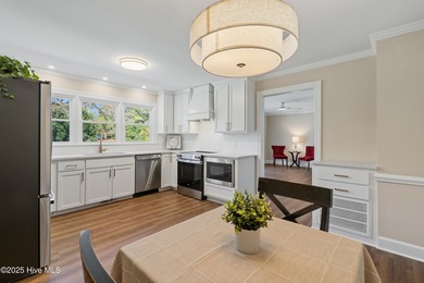 Elevated one-level living in this updated brick home on the golf on Wilson Country Club in North Carolina - for sale on GolfHomes.com, golf home, golf lot