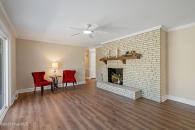 Elevated one-level living in this updated brick home on the golf on Wilson Country Club in North Carolina - for sale on GolfHomes.com, golf home, golf lot