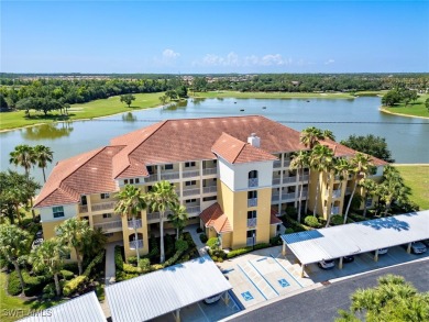Nestled up to stunning waterfront and golf course views in the on Miromar Lakes Golf Club in Florida - for sale on GolfHomes.com, golf home, golf lot
