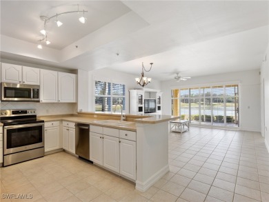 Nestled up to stunning waterfront and golf course views in the on Miromar Lakes Golf Club in Florida - for sale on GolfHomes.com, golf home, golf lot