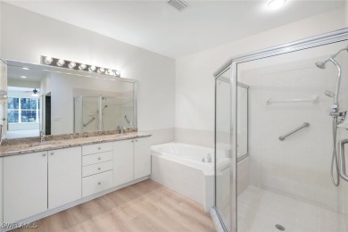 Welcome home to this beautiful and bright first-floor, corner on Spanish Wells Golf and Country Club in Florida - for sale on GolfHomes.com, golf home, golf lot