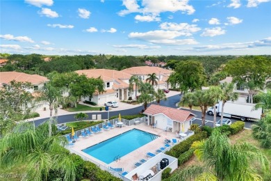 Welcome home to this beautiful and bright first-floor, corner on Spanish Wells Golf and Country Club in Florida - for sale on GolfHomes.com, golf home, golf lot