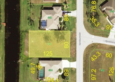 Build your dream home on this stunning freshwater canal lot in on Pinemoor West Golf Club in Florida - for sale on GolfHomes.com, golf home, golf lot