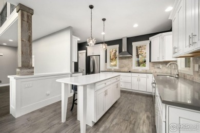 Welcome to this stunning mountain retreat nestled on the 17th on Fox Acres Country Club in Colorado - for sale on GolfHomes.com, golf home, golf lot
