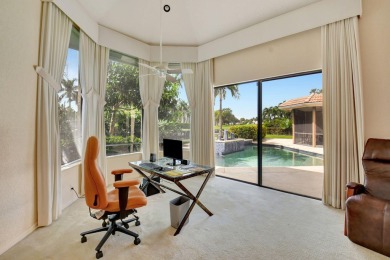 Lovely one-story, 3-bedroom + office home with lake and golf on St. Andrews Country Club of Boca Raton in Florida - for sale on GolfHomes.com, golf home, golf lot