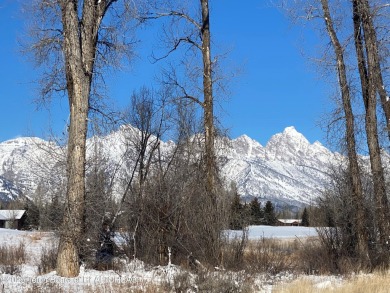 Enjoy beautiful Grand Teton views from this premier .84 acre lot on Jackson Hole Golf and Tennis Club in Wyoming - for sale on GolfHomes.com, golf home, golf lot