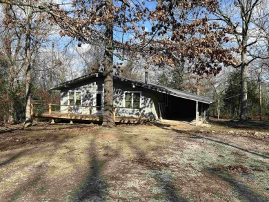 Cute holiday style cabin with end of the road privacy. Level lot on The Course At Turkey Mountain in Arkansas - for sale on GolfHomes.com, golf home, golf lot