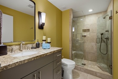 This bright two-bed, two-bath condo sits in an unbeatable on Desert Island Golf and Country Club in California - for sale on GolfHomes.com, golf home, golf lot