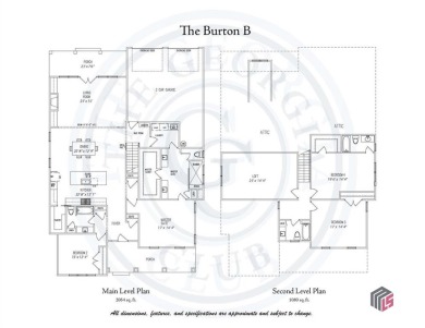Beautiful Burton Plan with Open concept, 10 foot ceilings on the on The Georgia Club in Georgia - for sale on GolfHomes.com, golf home, golf lot