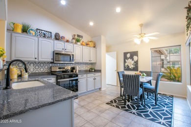 This move-in-ready residence, FULLY RENOVATED IN 2023, boasts a on Tuscany Falls At Pebble Creek in Arizona - for sale on GolfHomes.com, golf home, golf lot