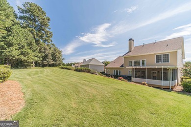 Master on the main in beautiful Woodlake neighborhood with 2,802 on Bear Creek Golf Club Inc in Georgia - for sale on GolfHomes.com, golf home, golf lot