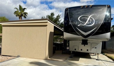 A luxury RV on a lot with a fantastic view and complete on Rancho California RV Resort in California - for sale on GolfHomes.com, golf home, golf lot