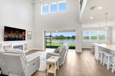 Enjoy stunning sunset views over a serene pond from the comfort on Cheval Golf and Country Club in Florida - for sale on GolfHomes.com, golf home, golf lot