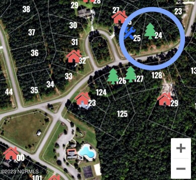 Elevated homesite at 30' ABOVE sea level.  Lightly wooded with on Minnesott Golf and Country Club in North Carolina - for sale on GolfHomes.com, golf home, golf lot