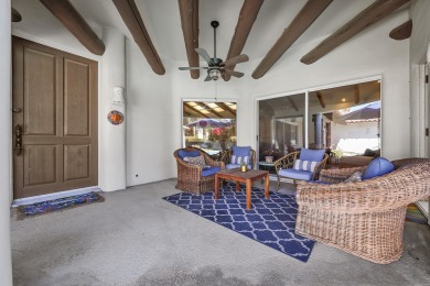 Stunning Hacienda-style custom home with a front loaded pool and on Bermuda Dunes Country Club in California - for sale on GolfHomes.com, golf home, golf lot