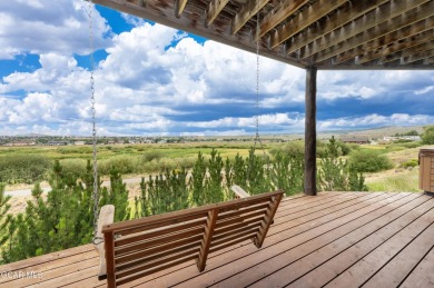 This custom home sits off the 10th green with views of the back on Grand Elk Ranch and Club in Colorado - for sale on GolfHomes.com, golf home, golf lot