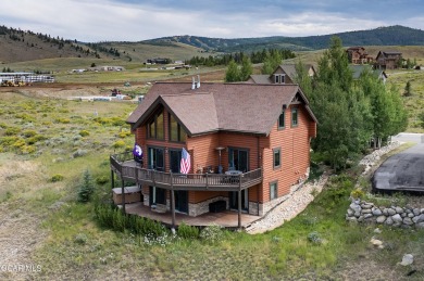 This custom home sits off the 10th green with views of the back on Grand Elk Ranch and Club in Colorado - for sale on GolfHomes.com, golf home, golf lot