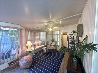 This charming cottage-style mobile home is located in the serene on Copperleaf Golf Club in Florida - for sale on GolfHomes.com, golf home, golf lot