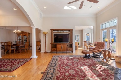 Experience luxury living in this exquisite home nestled in the on Sound Golf Links at Albemarle Plantation in North Carolina - for sale on GolfHomes.com, golf home, golf lot