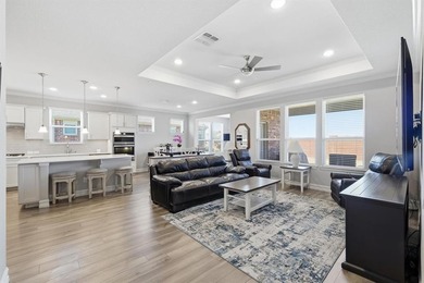 Charming Abbeyville Model located in the vibrant 55+ community on Frisco Lakes Golf Course in Texas - for sale on GolfHomes.com, golf home, golf lot