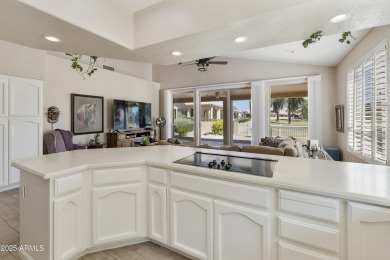 Popular, open 2BR, 2BA Hermosa model on the 17th tee box in the on Palo Verde Golf and Country Club in Arizona - for sale on GolfHomes.com, golf home, golf lot