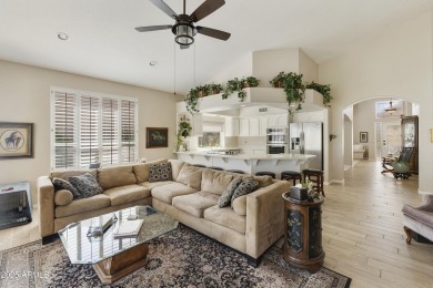 Popular, open 2BR, 2BA Hermosa model on the 17th tee box in the on Palo Verde Golf and Country Club in Arizona - for sale on GolfHomes.com, golf home, golf lot