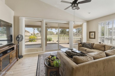 Popular, open 2BR, 2BA Hermosa model on the 17th tee box in the on Palo Verde Golf and Country Club in Arizona - for sale on GolfHomes.com, golf home, golf lot