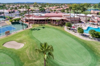 Popular, open 2BR, 2BA Hermosa model on the 17th tee box in the on Palo Verde Golf and Country Club in Arizona - for sale on GolfHomes.com, golf home, golf lot