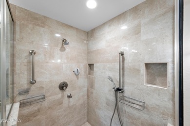 Stunning first-floor corner unit in the Bella Monte, gated, golf on Wildfire Golf Club in Arizona - for sale on GolfHomes.com, golf home, golf lot