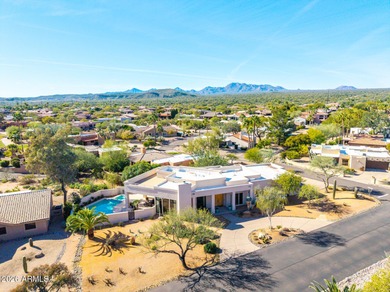Stunning contemporary single story desert retreat in on Rio Verde Country Club - Quail Run in Arizona - for sale on GolfHomes.com, golf home, golf lot